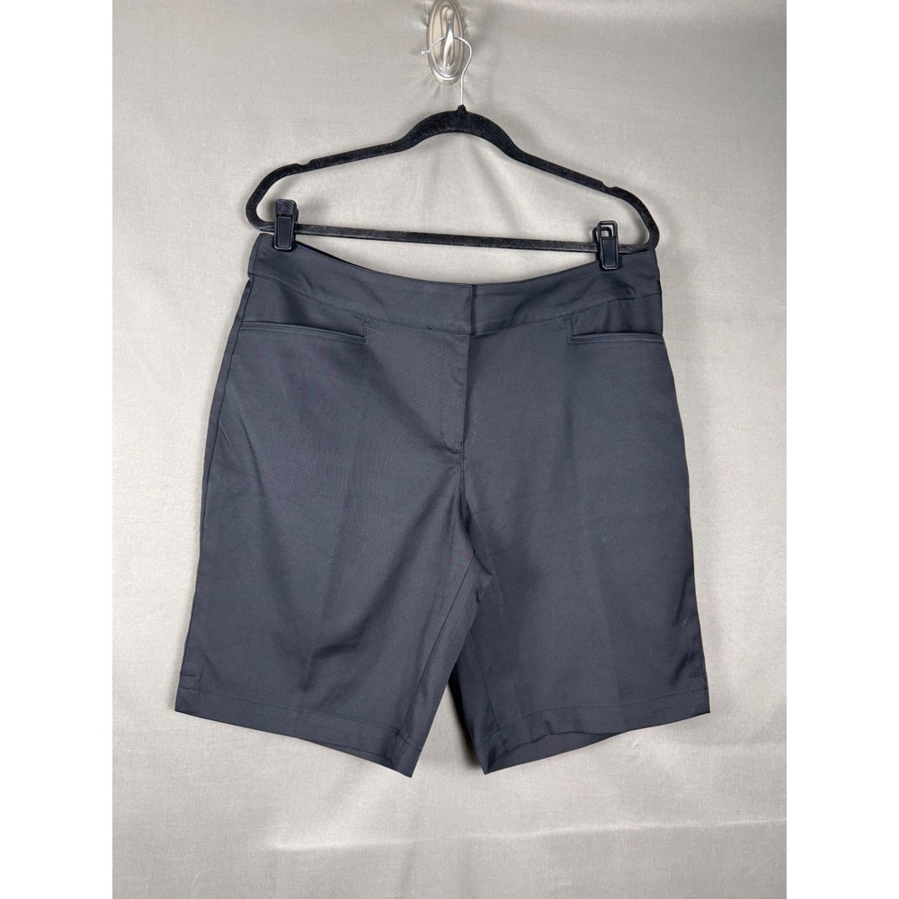 PGA Tour Golf Shorts Womens 14 Black Performance Athletic Activewear Pockets